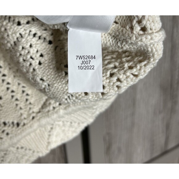 Lucky Brand Crochet Top Ivory Off The Shoulders Hippie Festival Size S - Picture 5 of 8